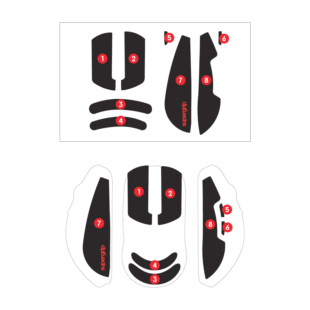 Supergrip Grip Tape for Vaxee Mouse Series - Image 2